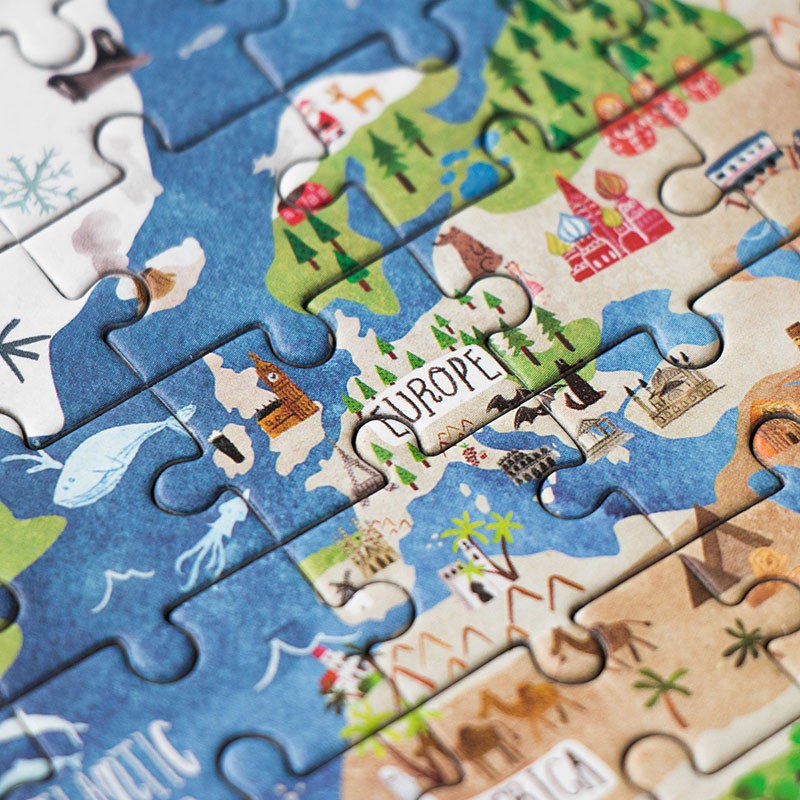 world map puzzle
